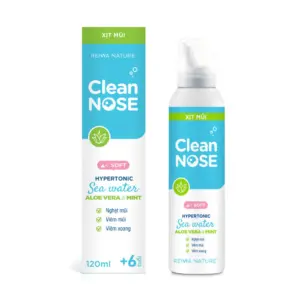 Dung dịch xịt mũi Clean Nose chứa lô hội và bạc hà